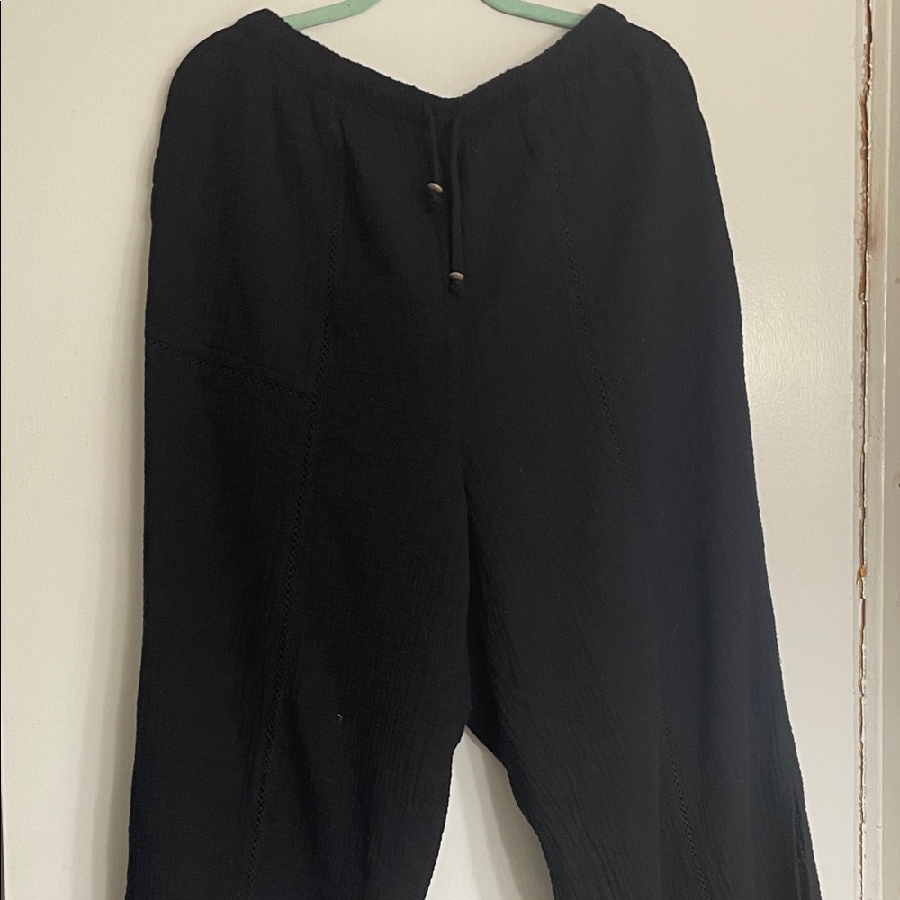 torrid Black Wide Leg Pull-On Pants